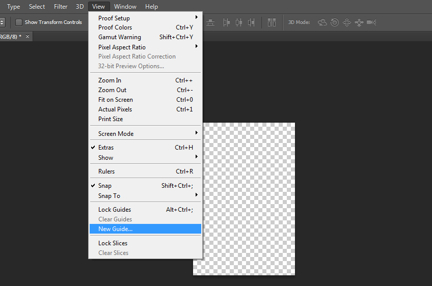 how to add vertical guides in photoshop