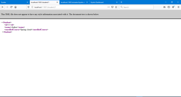 Spring Cloud: Getting started with Hystrix Dashboard